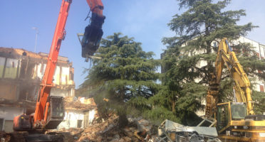 Demolizione Ospedale di Lugo - Padiglione Ostetricia-Ginecologia